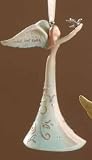Pack of 2 Gina Freehill Peace & Faith Angel Christmas Ornaments 4.5