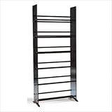 High Gloss Black Tempered Glass DVD/CD Rack