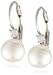 Amazon price tracker, Amazon price history charts, Sterling Silver White Shell Pearl and Cubic Zirconia Lever Back Earrings (8mm)