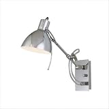 George's Reading Room Wall Sconce with in Chrome