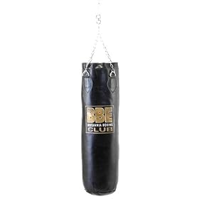BBE Club Heavy Leather Punchbag + Chains