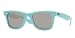 RAY BAN 2140 ORIGINAL WAYFARER 962/40 DARK TURQUOISE PLASTIC SUNGLASSES