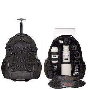Tenba 632-333 Shootout Large Backpack with Wheels (Black)