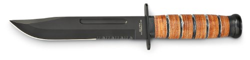 Mossberg Military-style Stacked Leather Knife Mossberg Military-style Stacked Leather Knife