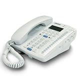 Cortelco Colleague Enhanced 2220 - Corded phone w/ call waiting caller ID - 2-line operation - frost