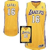 adidas Los Angeles Lakers Pau Gasol Limited Edition Authentic Boxed Home Jersey