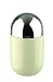 Typhooon Capsule Gloss Cream Glazed Ceramic Medium Storage Canister with Stainless Steel Airtight Lid