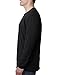 Next Level Men's Long-Sleeve Cotton Crew - Black-XL