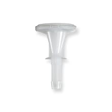 Qosina 51605 Polypropylene Sanitary Flange with Barb, Pre-Attached Gasket, 1" and 1-1/2" Standard, For 3/8" ID Tubing (Pack of 25)