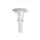 Qosina 51605 Polypropylene Sanitary Flange with Barb, Pre-Attached Gasket, 1" and 1-1/2" Standard, For 3/8" ID Tubing (Pack of 25)