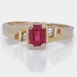 Ladies Pink Tourmaline and Diamond Ring in 14k Gold
