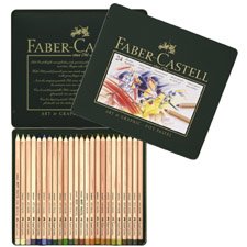 Faber-Castell PITT Pastel Pencil Metal Tin - 24 count 112124 Metal Tin of 24