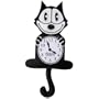 Felix the Cat Pendulum Black Hanging Wall Clock Licensed