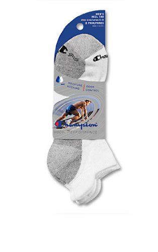 Buy Champion Mens High Performance No Show Heel Tab Sport Socks 2-Pack Hosiery