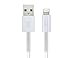 MOS Spring Lightning Cable Aluminum Heads, Spring Relief, White, 1ft