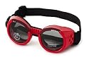DOGGLES ILS Sunglasses - Protection from UV Rays for Your Dog - Shatterproof and Antifog - Red Frame/Smoke Lens - Small