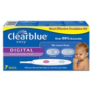 Digital Ovulation Test - Most Effective Ovulation Kit, 7 test, (Clearblue Easy)