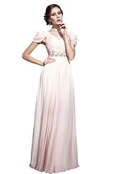 Crystals Crystal Beaded Applique Lace Cap Sleeves Chiffon/Taffeta/Tulle Club Dress/Party Dress 