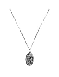 Sterling Silver St. Francis Medal with 18 inch chain