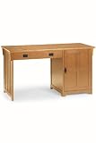 Craftsman 56w Computer Desk, 30Hx56W, LIGHT OAK 31LdURcRK2L. SL160 Craftsman 56w Computer Desk, 30Hx56W, LIGHT OAK