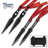4 Piece Black Throwing Knife Set 4 Piece Black Throwing Knife Set