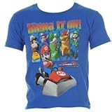 Nintendo Wii T Shirt Infant Boy Mario Bringit 3-4 Yrs