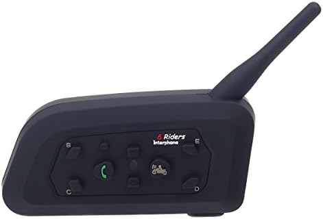 DK118-V6 Bluetooth V2.0 + EDR 1-to-6 Interphone Motorcycle Helmet Intercom Headset