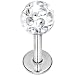 16 Gauge 4mm Clear Crystal Ferido Monroe