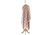 Olive n Figs 100% Wool Designer Style Checks Shawl/Wrap, Pink