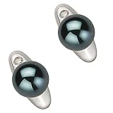 Jovanna Black 6-7mm AAA Japanese Akoya 14 Karat Gold Pearl Earring Set