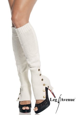Leg Warmers W/ Button Side