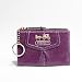 Coach Madison Leather Skinny Coin Case with Key Chain 43173 Plum
