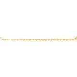 14K Gold Plumeria Link Bracelet Flower Jewelry 7