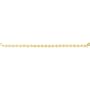 14K Gold Plumeria Link Bracelet Flower Jewelry 7"