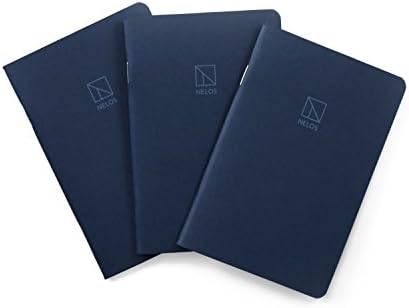 Nelos Pocket Notebook: Abyss, Blank, 48 pages, 3.6 x 5.5, Set of 3