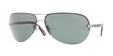Versace VE2117 Sunglasses (126871) Brushed Gunmetal / Green Lenses [Eyewear]