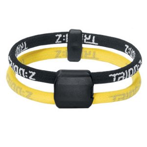 Trion:Z Dual Loop Magnetic Wristband/Bracelet (Black/Yellow)