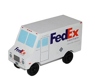 31LdzdNtZ0L Wooden FedEx Truck, Federal Express Package Delivery Vehicle, Made in USA No Lead Paint
