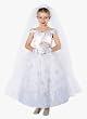Exquisite Dress-Up Quality Child Bride Costume or Flower Girl Gown (Does not include Veil, Flowers or Gloves)