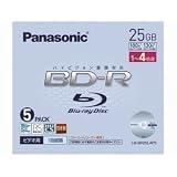 Panasonic 4�{���Ή�BD-R 5���p�b�N25GB LM-BR25LAP5