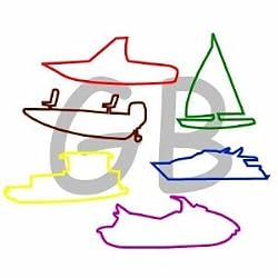 10 Packs of Goofy Bands Watercraft Shapes Each Pack 24 Bands Total 240 Bands Great for Christmas Present,birthday Party Gifts,thanksgiving Day Gifts