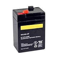 General 00648 - 6V 4.5Ah AGM Sealed Non-Spillable Emergency Light Battery