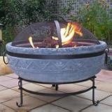 Azteca Gas Fire Pit-Grey