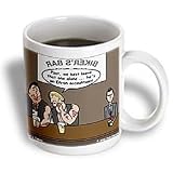 Londons Times Funny Society Cartoons - Enron Accountant at Biker Bar - Mugs