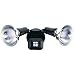 Designers Edge L-995BR Outdoor Two-Light Downward Floodlight, 180-Degree Motion-Activated, Bronze