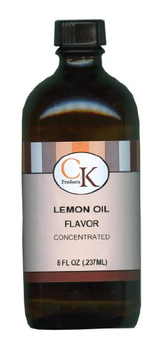 CK Products Concentrated Natural Lemon Oil Flavor, 8 ounce bottle