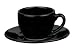 Waechtersbach Espresso Cup & Saucer, Set of 4, Black