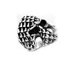Stainless Steel Skull Ring - Size: 9-12