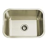Gourmetier Stainless Steel Under Mount Single Bowl Sink