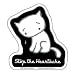 Evilkid - Sad Kitty Stop the Haertache - Sticker / Decal